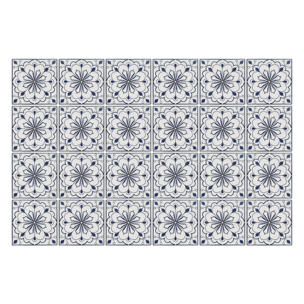 Samolepka na dlaždice Květinové motivy