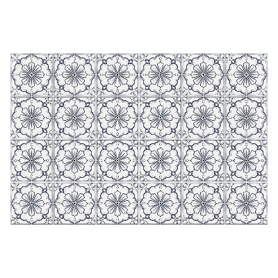 Samolepka na dlaždice Květinové ornamenty