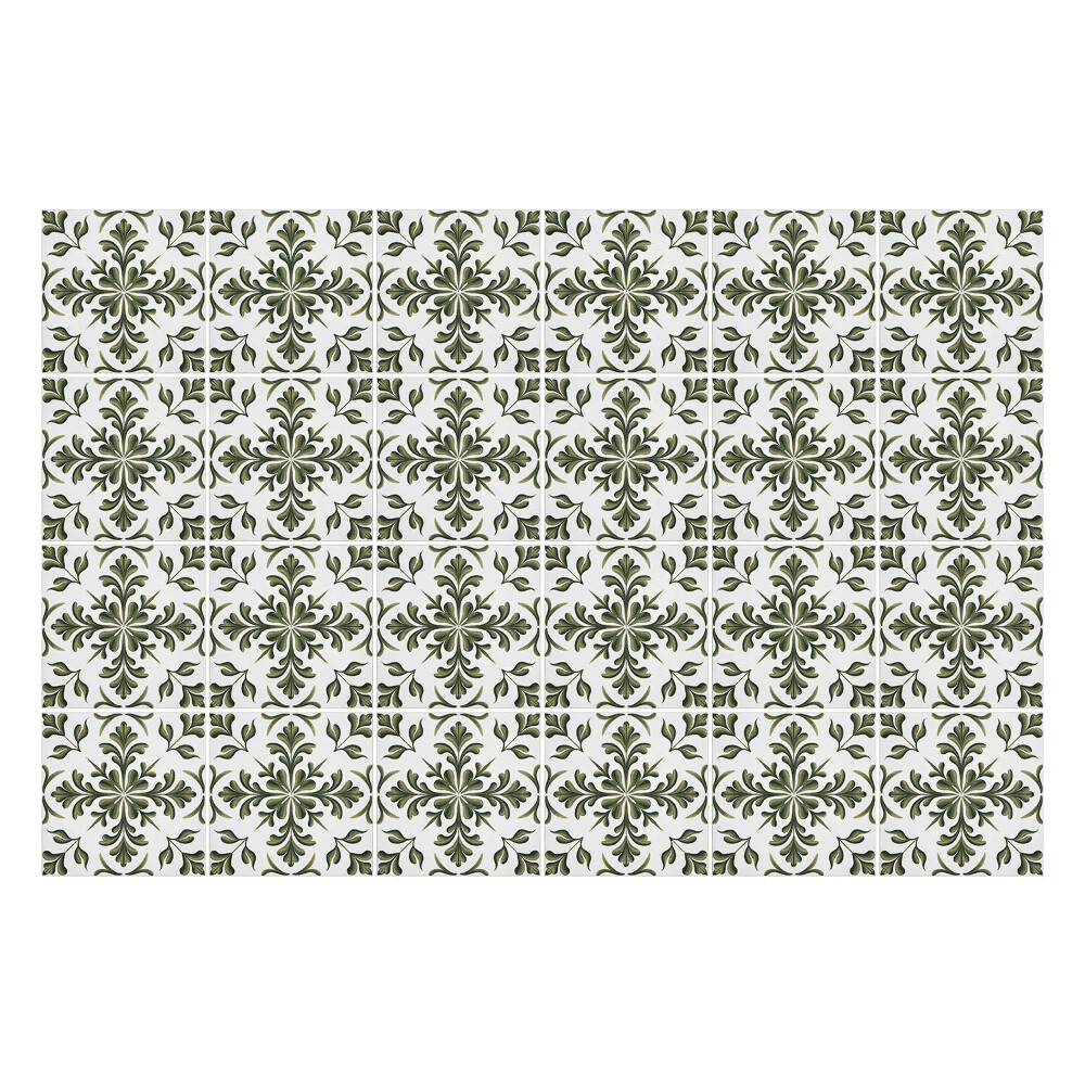 Nálepka na dlaždice Motiv květin a listů