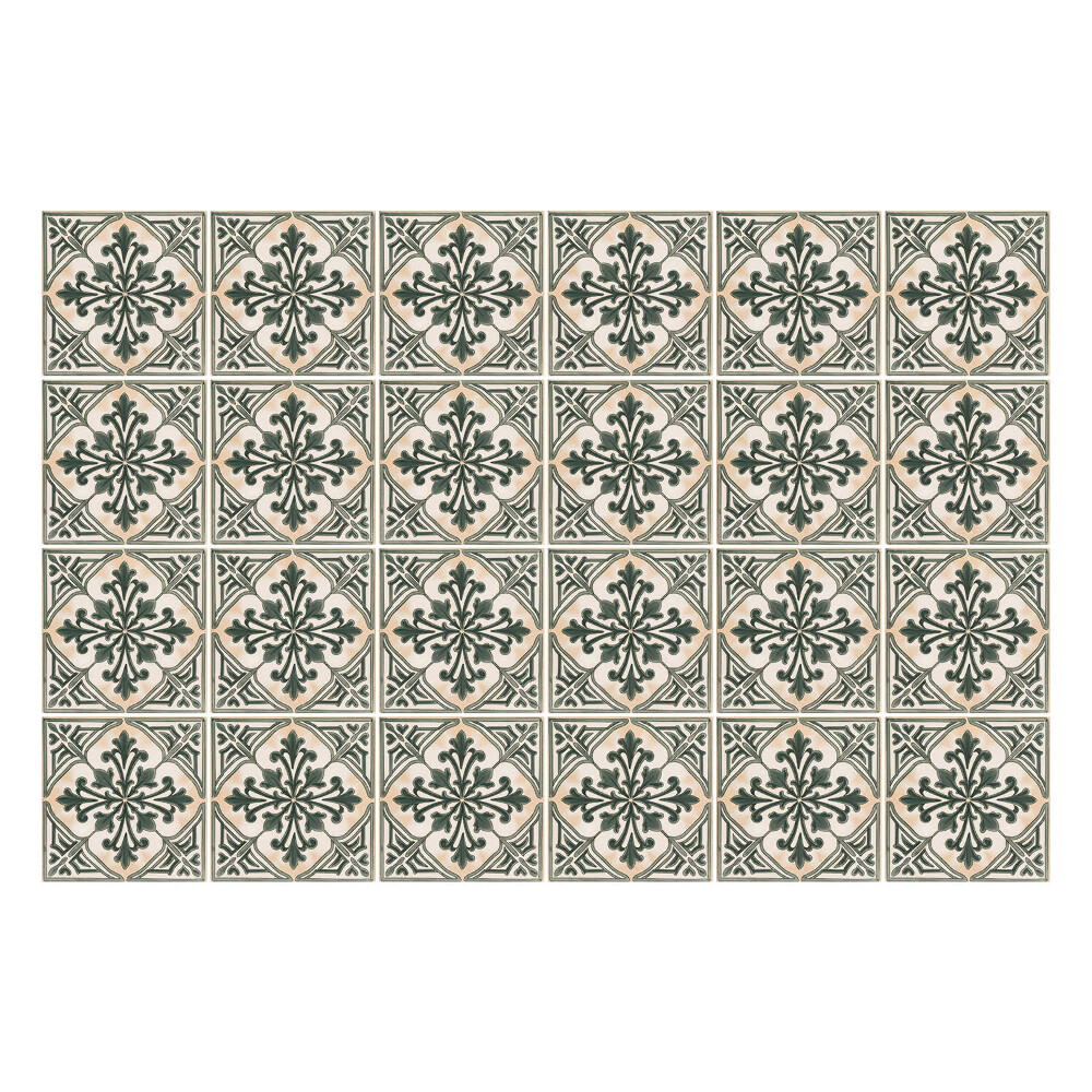 Nálepka na dlaždice Květinové dlaždice