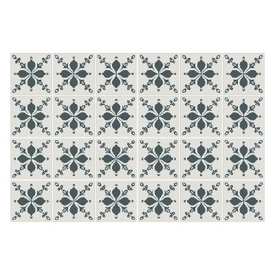 Samolepka na dlaždice Jednoduché motivy rozvržení