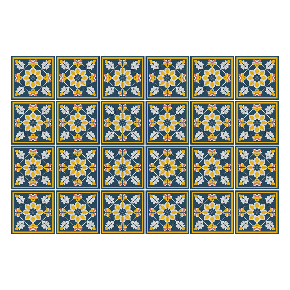 Nálepka na dlaždice Květinové aranžmá v rámech