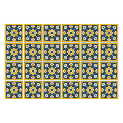 Nálepka na dlaždice Květinové aranžmá v rámech