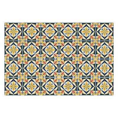 Nálepka na dlaždice Květinové motivy v aranžmá