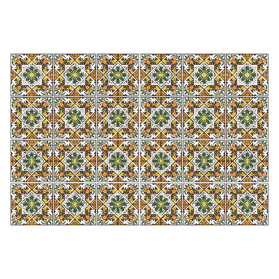 Samolepka na dlaždice Bohatě zdobené dlaždice