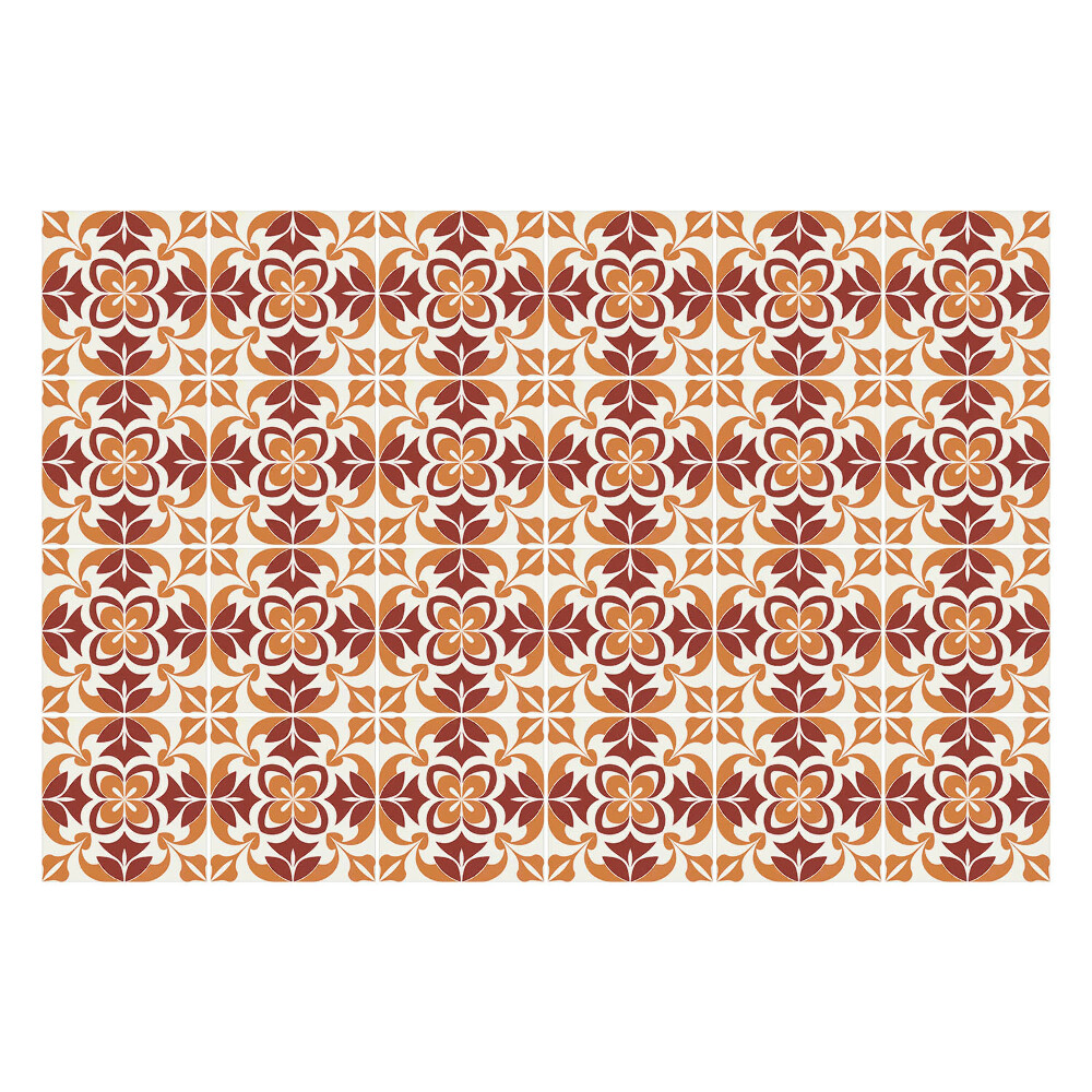 Nálepka na dlaždice Vzor inspirovaný floristikou