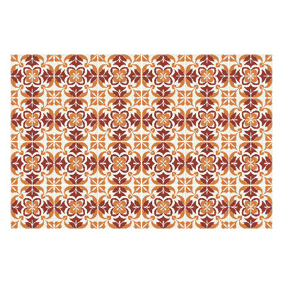 Nálepka na dlaždice Vzor inspirovaný floristikou