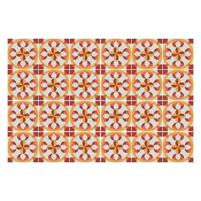 Samolepka na dlaždice Vzor s kruhy