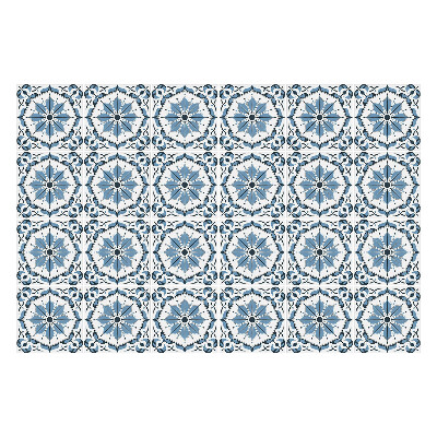 Samolepka na dlaždice Modrý dlaždicový vzor