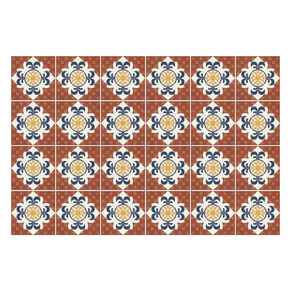 Samolepka na dlaždice Ornamentální dlaždicový vzor