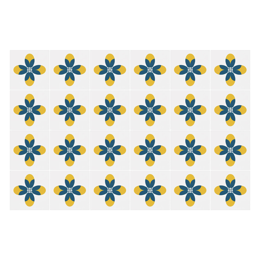 Samolepka na dlaždice Zajímavě zdobené dlaždice