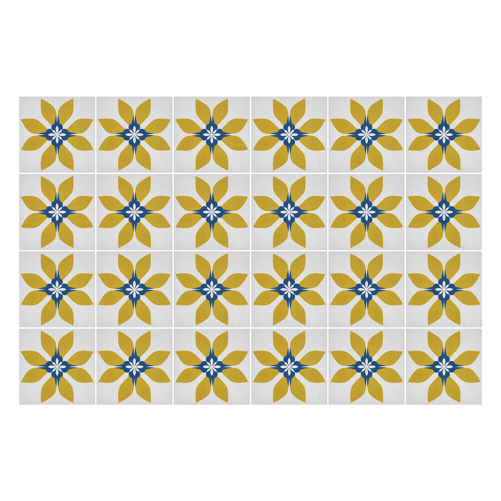 Nálepka na dlaždice Minimalistické květiny