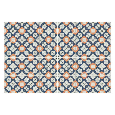 Samolepka na dlaždice Květinové motivy v síťovině