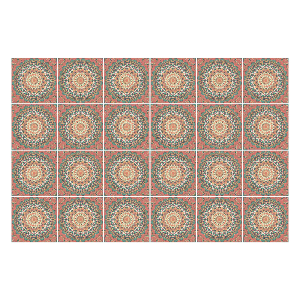 Nálepka na dlaždice Mandaly v pravidelném uspořádání