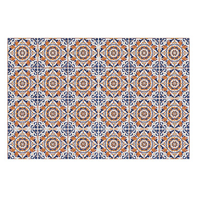 Samolepka na dlaždice Květinové ornamenty v aranžmá