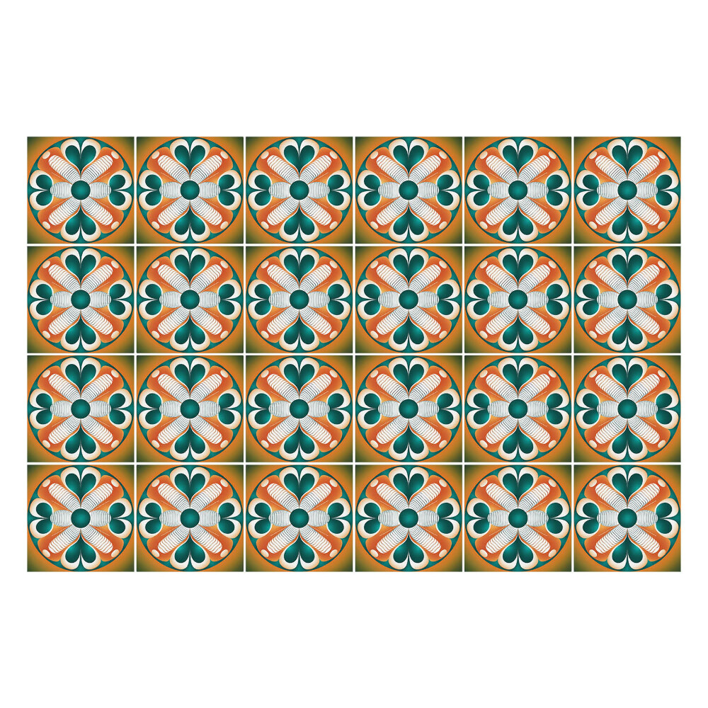 Nálepka na dlaždice Barevný vzor dlaždic