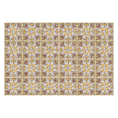 Nálepka na dlaždice Květinové motivy