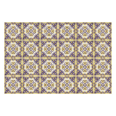 Samolepka na dlaždice Květinové ornamenty