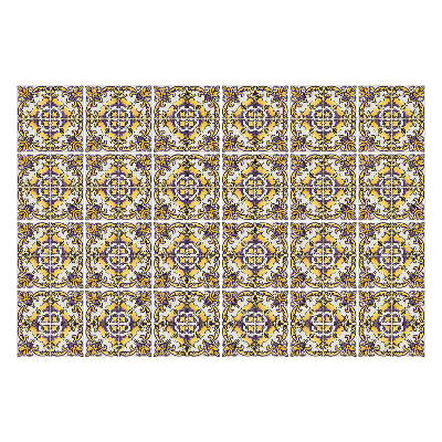 Nálepka na dlaždice Květinové ornamenty v síťovině