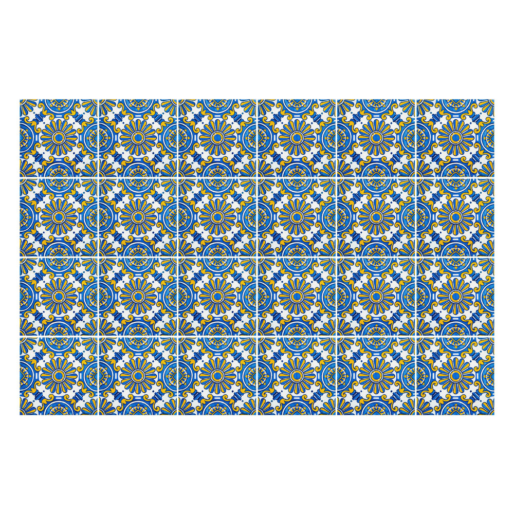 Samolepka na dlaždice Bohatě zdobené květiny