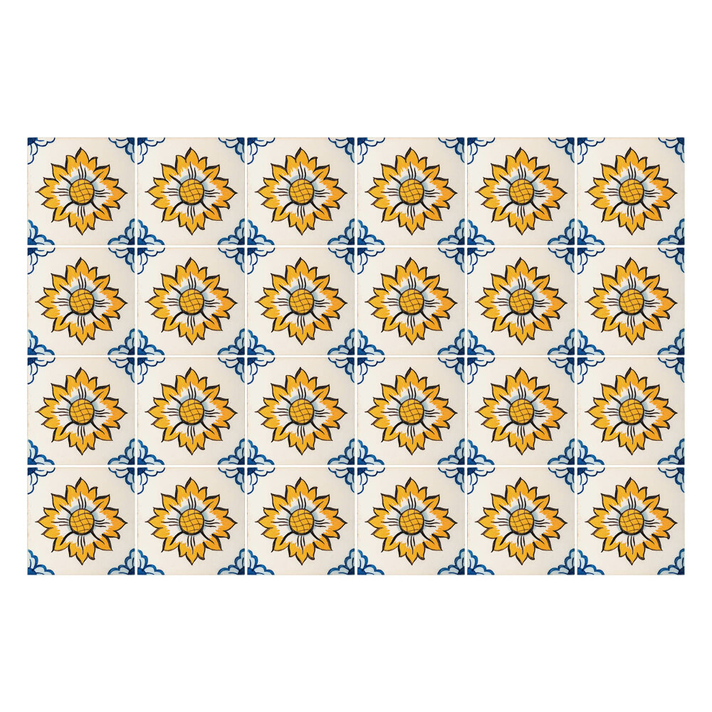 Nálepka na dlaždice Retro slunečnice