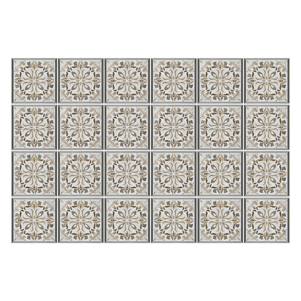 Nálepka na dlaždice Elegantní květinové dlaždice