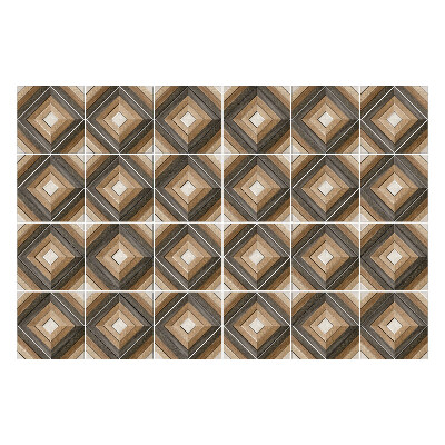 Nálepka na dlaždice Mřížka dřevěných tvarů