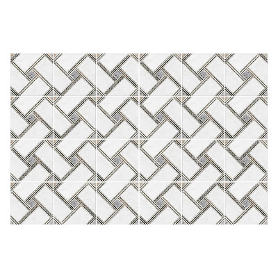 Samolepka na dlaždice Tkaní kosočtverců v síti