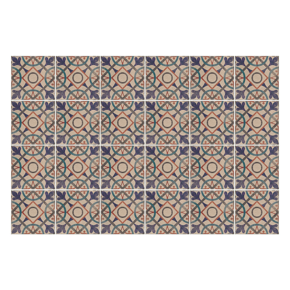 Nálepka na dlaždice Vintage retro dlaždice