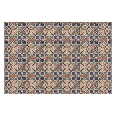 Nálepka na dlaždice Vintage retro dlaždice