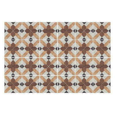 Samolepka na dlaždice Geometrické čtverce a kříže