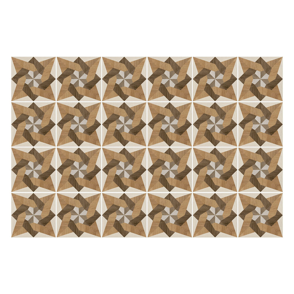 Samolepka na dlaždice Dřevěné hvězdy