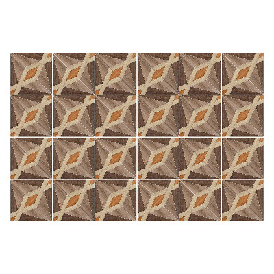 Nálepka na dlaždice Geometrie dřevěných tvarů