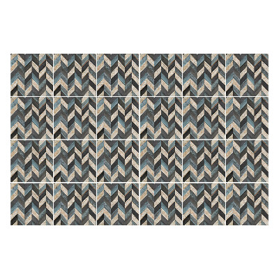 Samolepka na dlaždice Svislé klikaté čáry