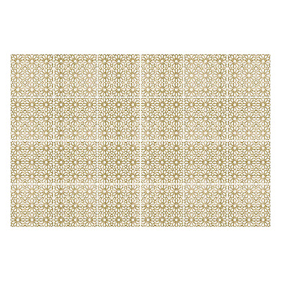 Samolepka na dlaždice Květinový motiv v síťovině