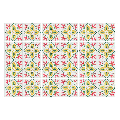 Nálepka na dlaždice Květinové ornamenty v aranžmá