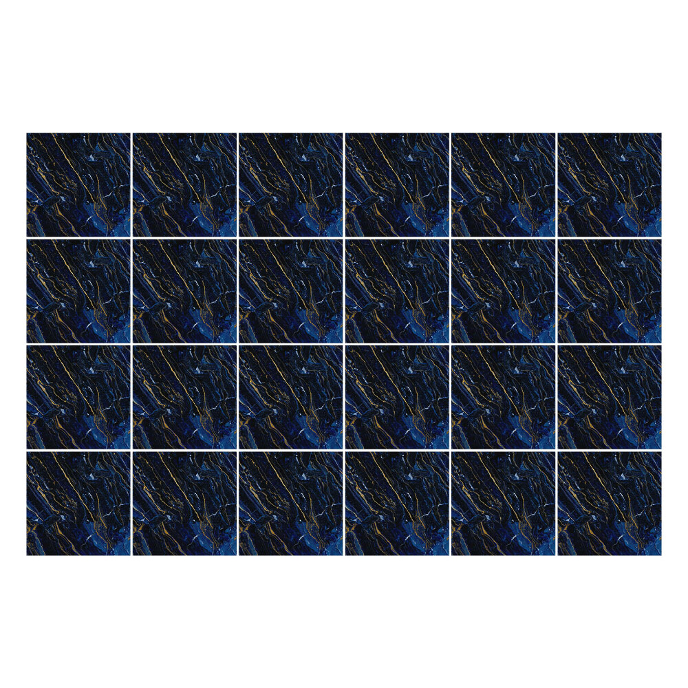 Samolepka na dlaždice Tmavý kobaltový mramor