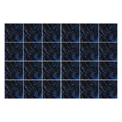 Samolepka na dlaždice Tmavý kobaltový mramor