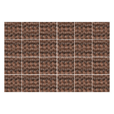 Nálepka na dlaždice Cikcakové čáry v látce