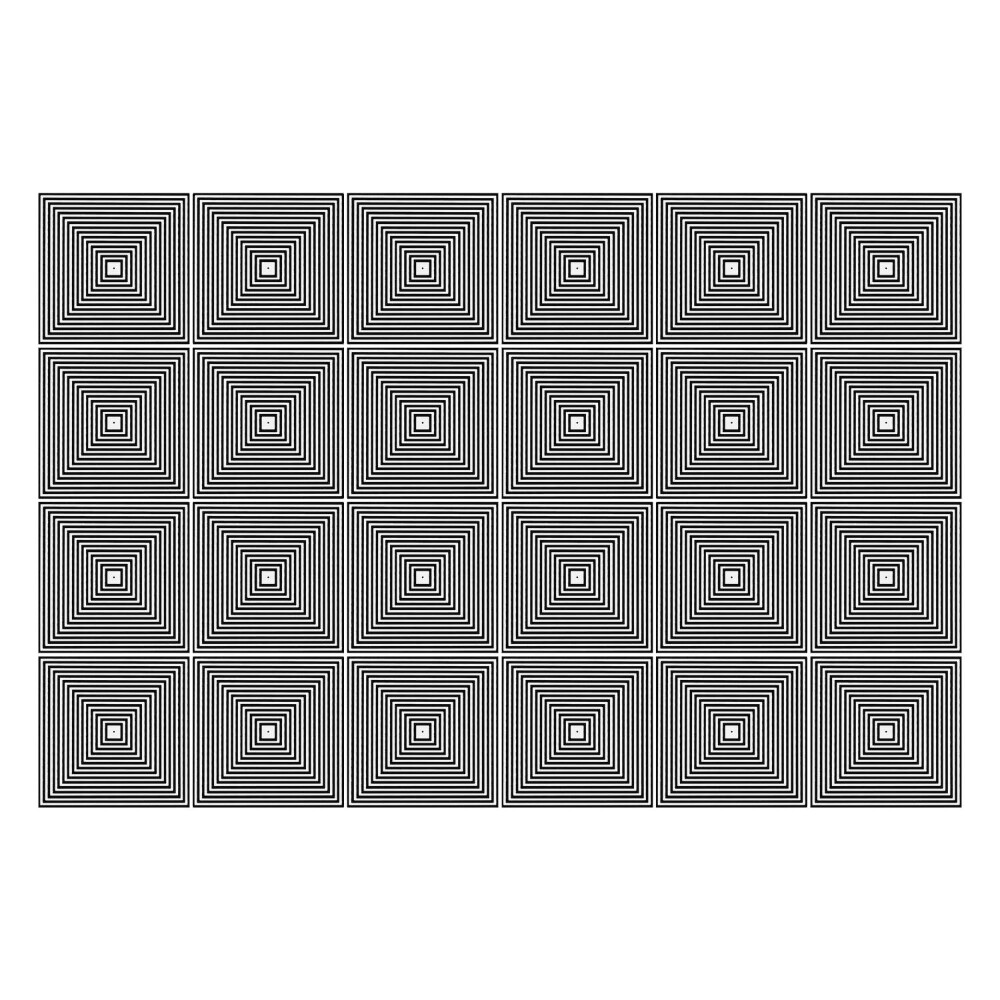 Nálepka na dlaždice Soustředné čtverce