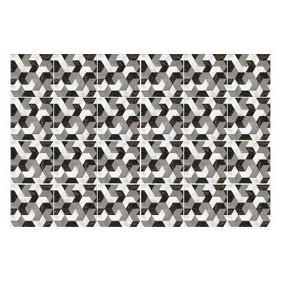 Nálepka na dlaždice Geometrické obrazce ve vazbách