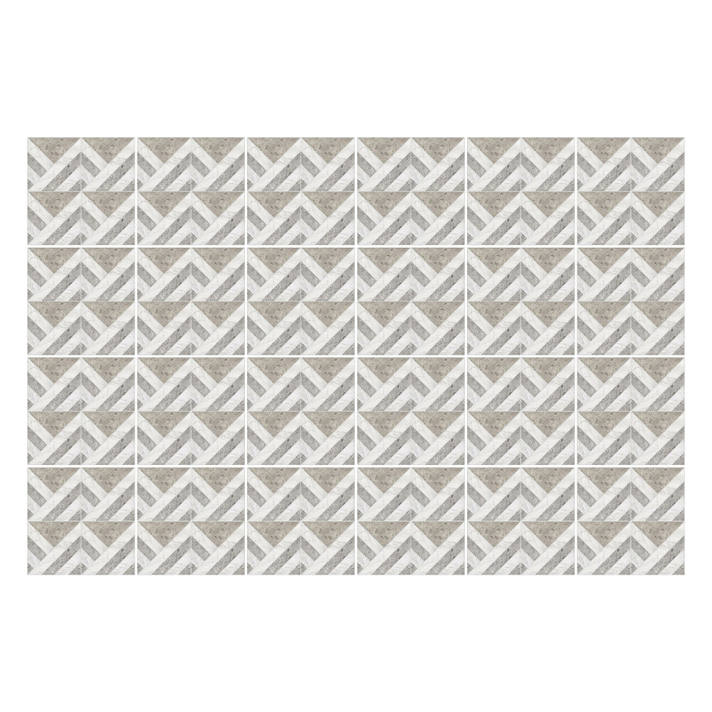 Samolepka na dlaždice Cikcaky v šachovnicovém vzoru