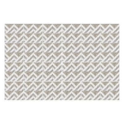 Samolepka na dlaždice Cikcaky v šachovnicovém vzoru