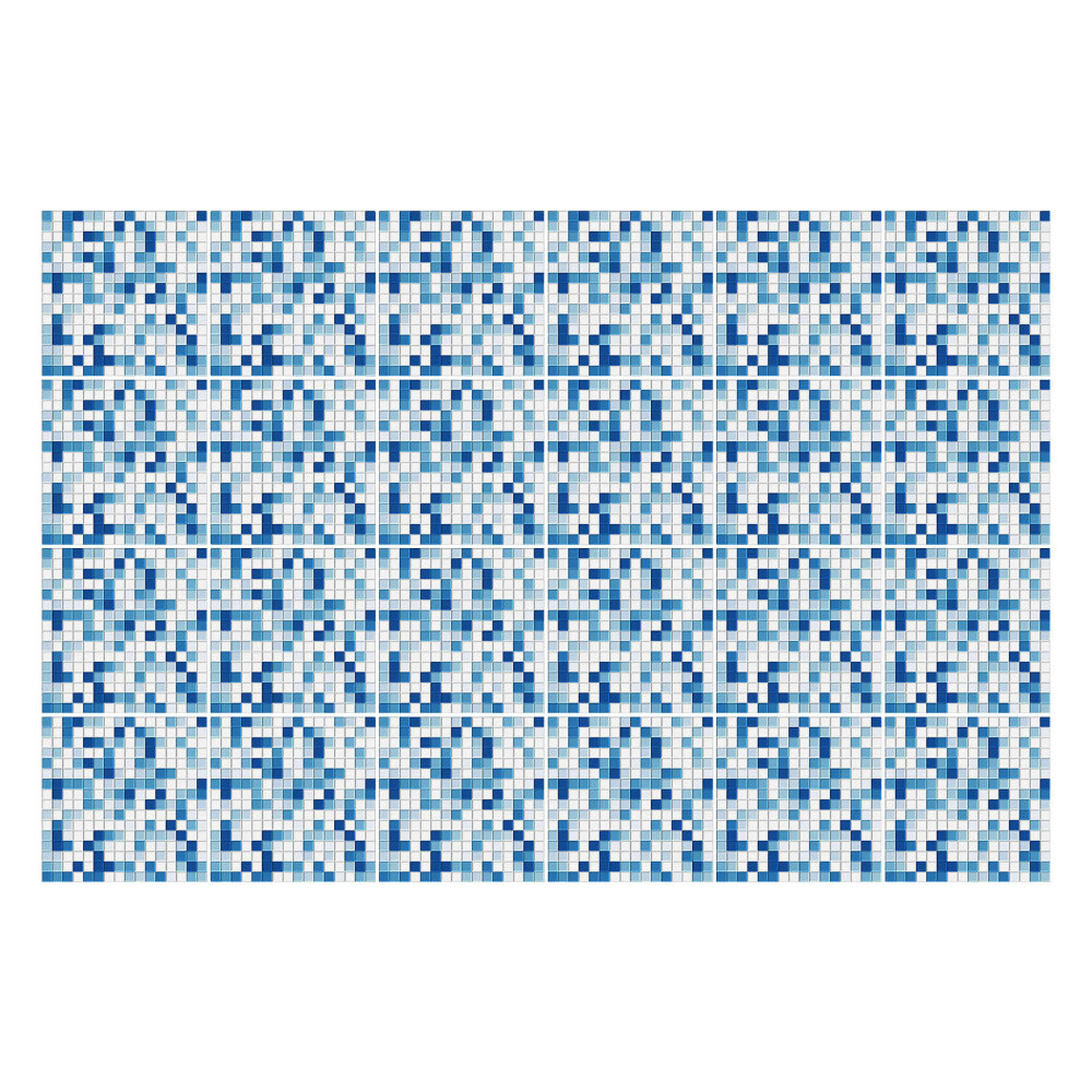 Nálepka na dlaždice Modrá malá mozaika