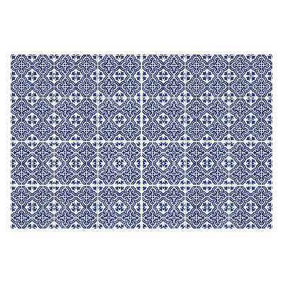 Nálepka na dlaždice Květinové ornamenty v síťovině