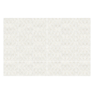 Samolepka na dlaždice Jemné kosočtverce a oválné tvary