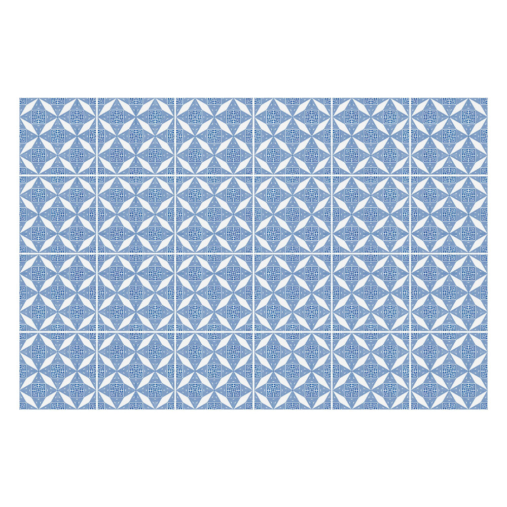 Nálepka na dlaždice Geometrické diamanty v mřížce