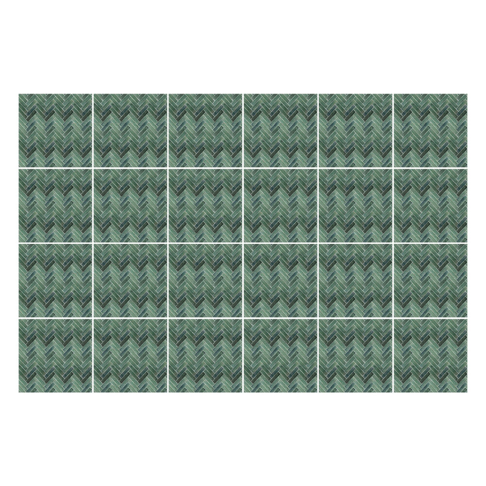 Samolepka na dlaždice Rybí kostní glazura