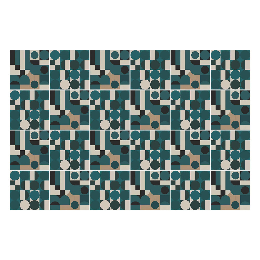 Samolepka na dlaždice Design v Bauhausu