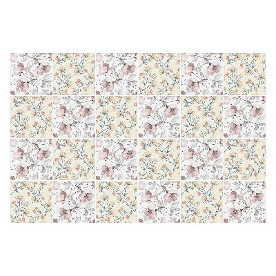 Nálepka na dlaždice Květinový motiv s větvemi